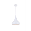Living District Circa 1 Light White Pendant