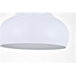 Living District Circa 1 Light White Pendant