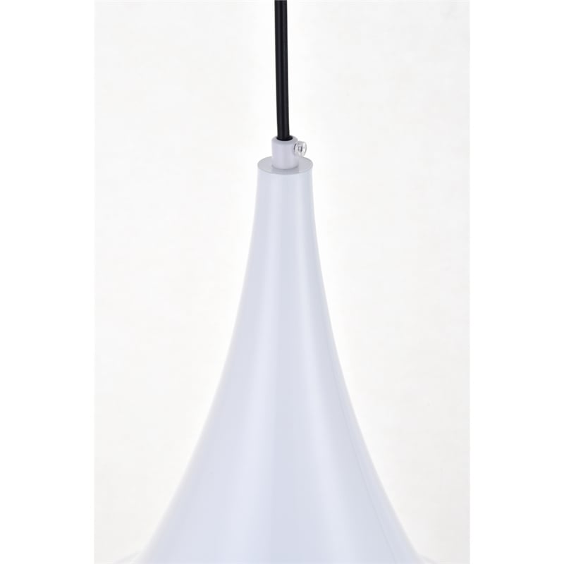 Living District Circa 1 Light White Pendant