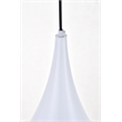 Living District Circa 1 Light White Pendant