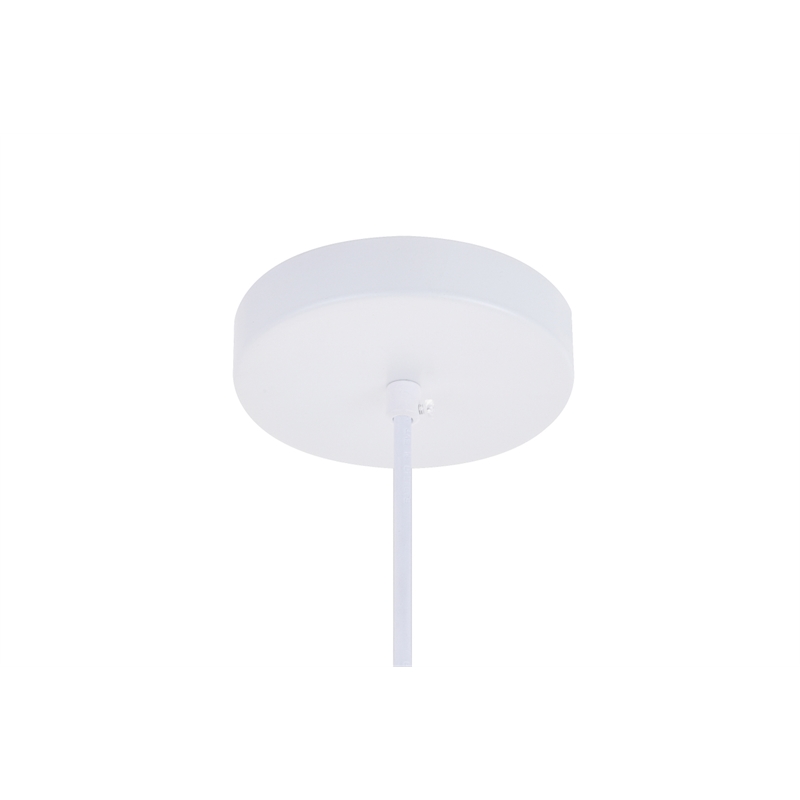 Living District Circa 1 Light White Pendant