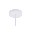 Living District Circa 1 Light White Pendant