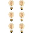 Elitco Lighting Raedyn 6W LED Decorative Helix Light Bulb in Amber (Set of 6)