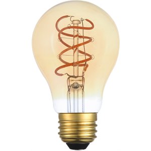 Elitco Lighting Raedyn 6W LED Decorative Helix Light Bulb in Amber (Set of 6)