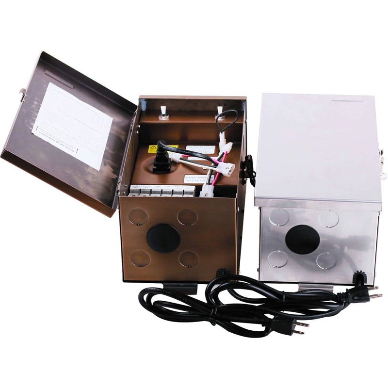 Elitco Lighting 600W Stainless Steel Low Voltage Landscape Transformer