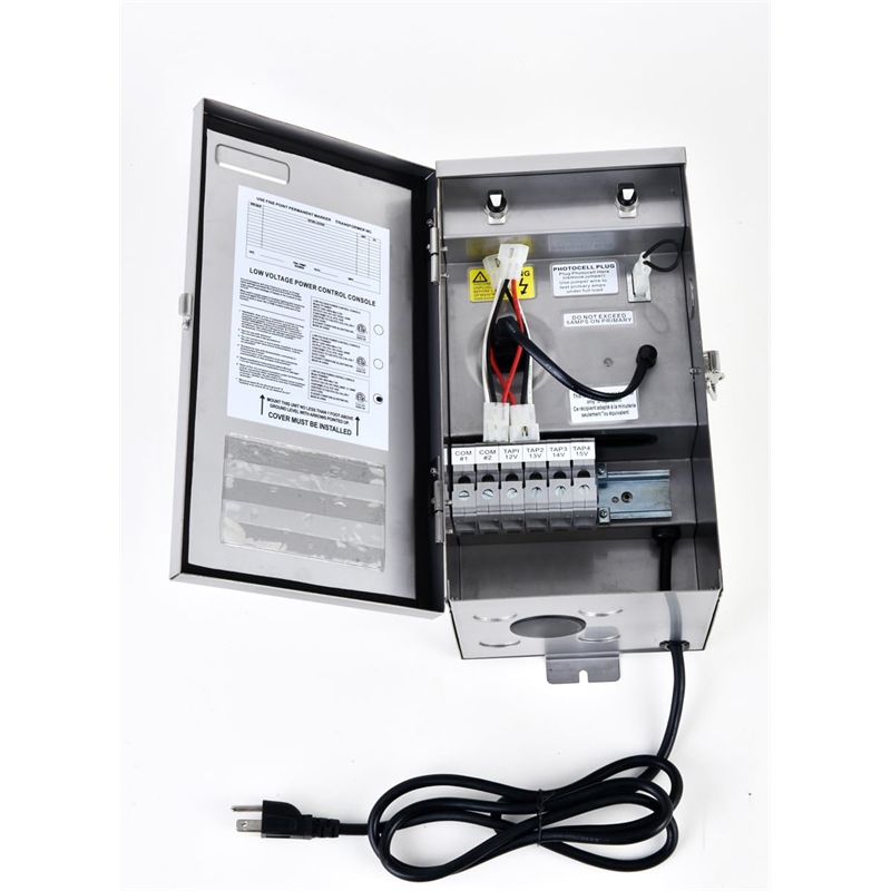 Elitco Lighting 600W Stainless Steel Low Voltage Landscape Transformer