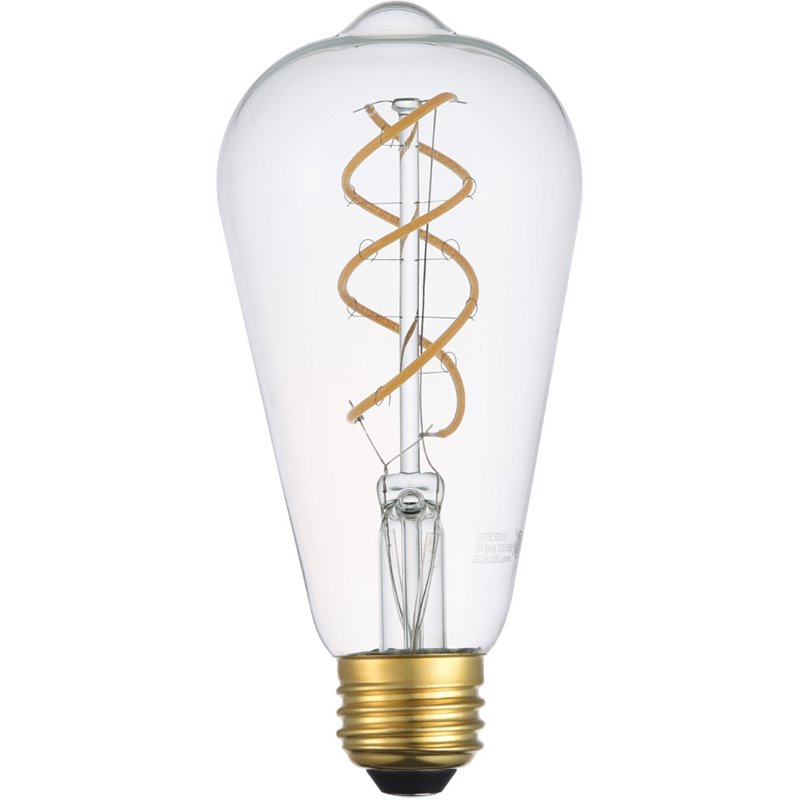 Elitco Lighting Nostalgic 6W 3000K Decorative Helix LED Light Bulb (Set of 6)