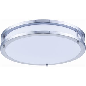 Elitco Lighting Ripple 16&quot Round 25W 3000K LED Double Ring Ceiling Flush Mount