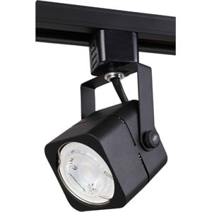 Elitco Lighting Adjustable Metal GU10 Track Head Light in Matte Black