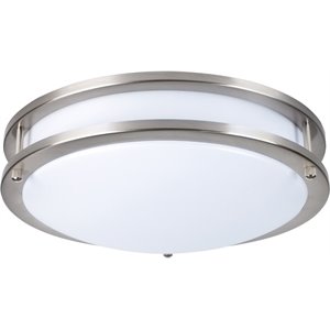 Elitco Lighting Ripple 14&quot Round 20W 3000K LED Double Ring Ceiling Flush Mount