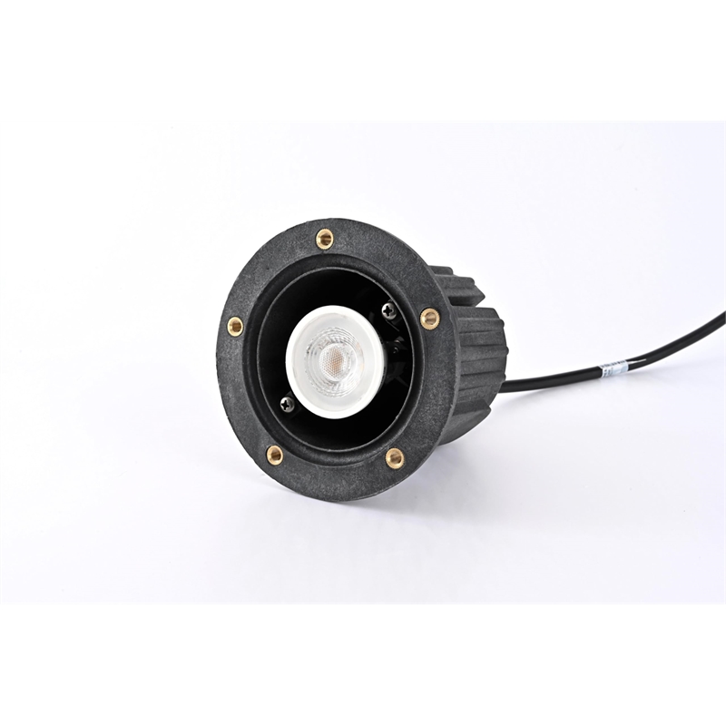 Elitco Lighting 35W Die Cast Metal Well Light in Antique Brass