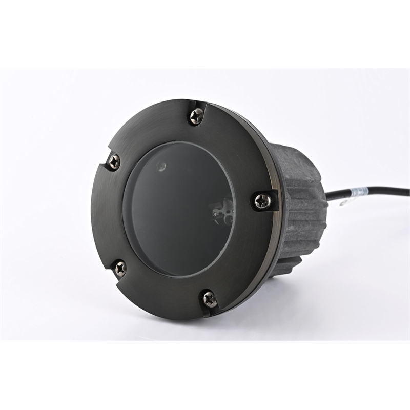 Elitco Lighting 35W Die Cast Metal Well Light in Antique Brass