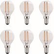 Elitco Lighting Ara Dimmable 4W 2700K Clear Glass LED G14 Light Bulb (Set of 6)