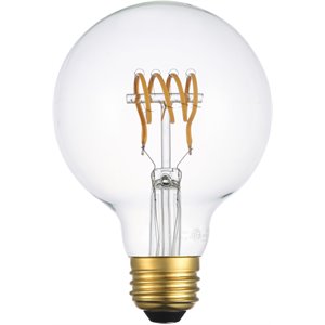 Elitco Lighting Edris 6W 3000K LED Horizontal Helix Glass Light Bulb (Set of 6)
