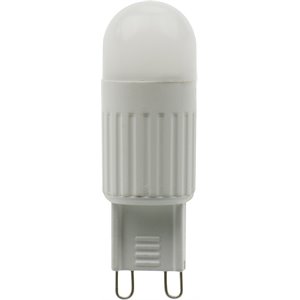 elitco lighting deshay 3w 3000k led g9 frosted glass light bulb (set of 10)