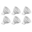 Elitco Lighting Berlin 6.5W LED Clear Glass Light Bulb in White (Set of 6)