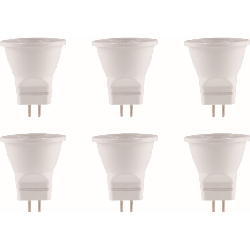 Elitco Lighting 3W Aluminum LED Light Bulb in White (Set of 6)