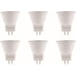 Elitco Lighting 3W Aluminum LED Light Bulb in White (Set of 6)