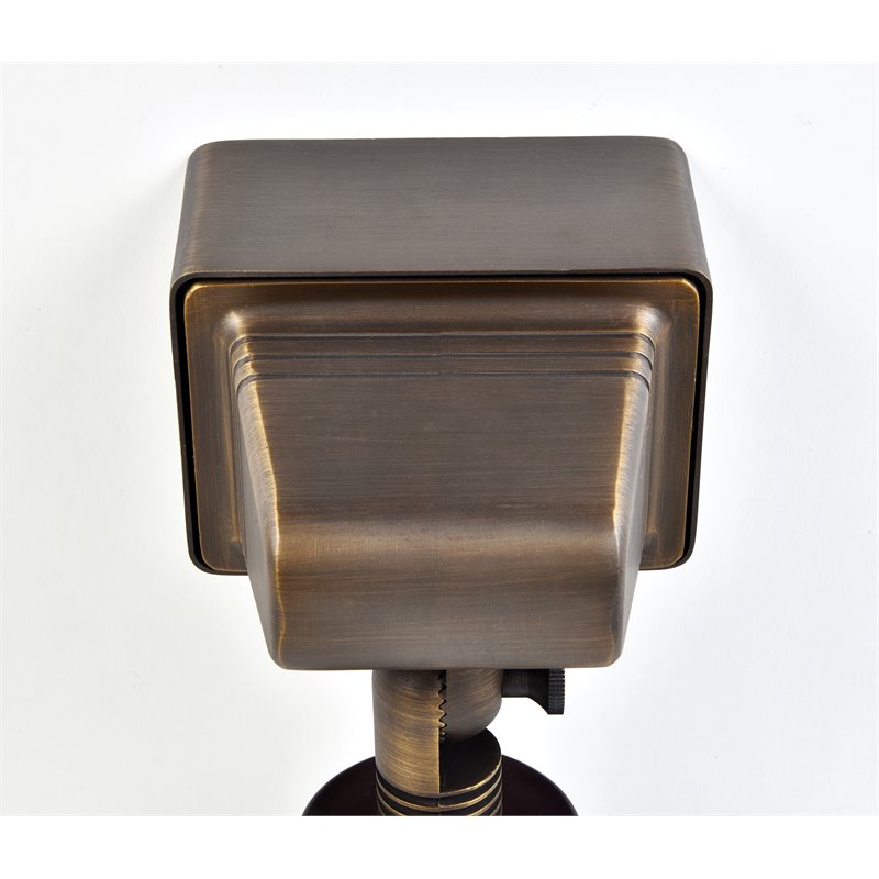 Elitco Lighting Aera Traditional Cast Brass Flood Light in Antique Brass
