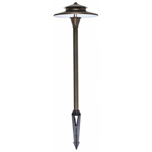 elitco lighting traditional outdoor cast brass path light in antique brass