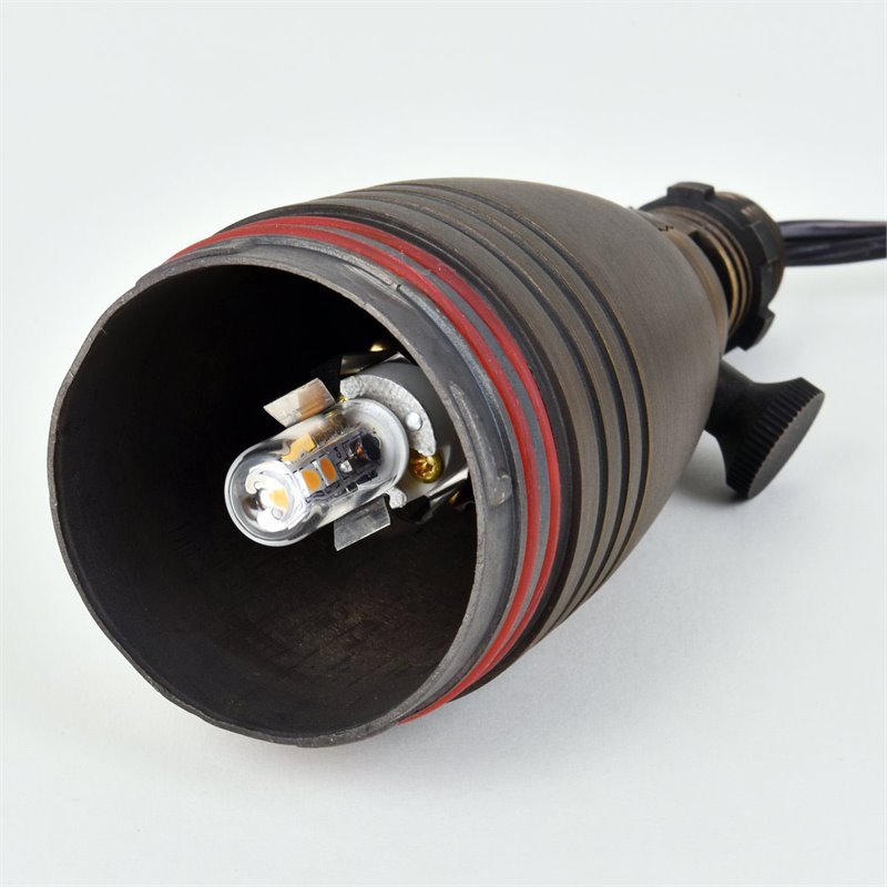 Elitco Lighting Aera Outdoor Cast Brass Spot Light in Antique Brass