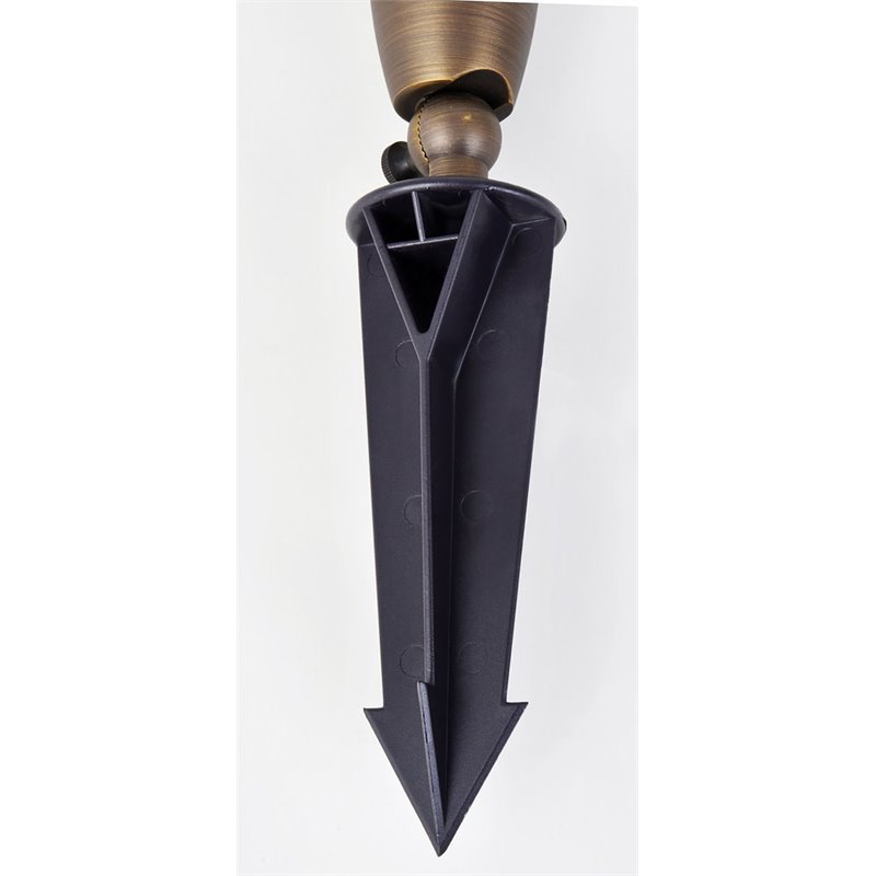 Elitco Lighting Aera Outdoor Cast Brass Spot Light in Antique Brass