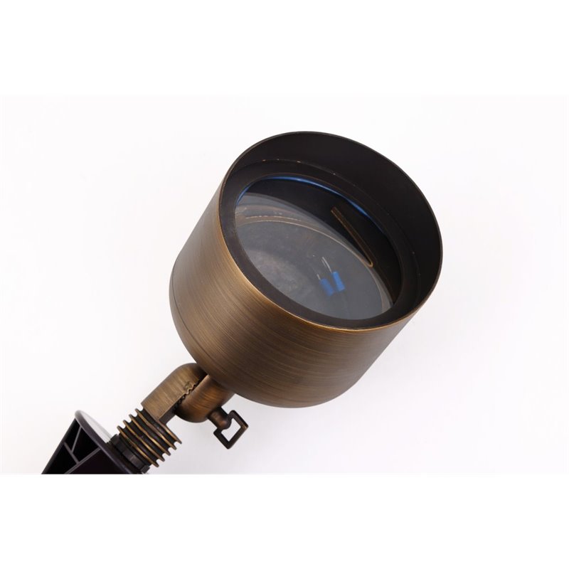 Elitco Lighting Aera Traditional Cast Brass Wide Spot Light in Antique Brass