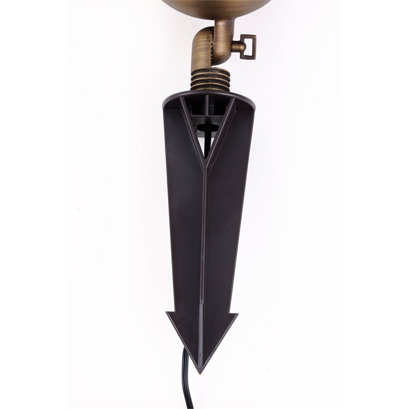 Elitco Lighting Aera Traditional Cast Brass Wide Spot Light in Antique Brass