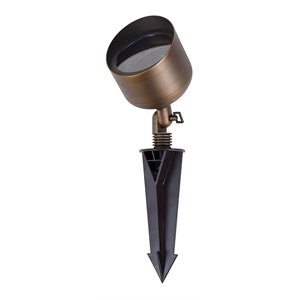 elitco lighting aera traditional cast brass wide spot light in antique brass
