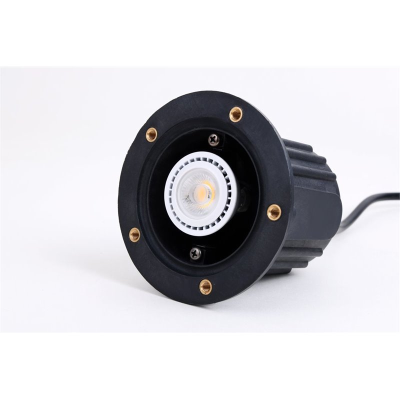 Elitco Lighting Aera Cast Brass Well Light with Integrated Canopy in Brass