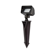 Elitco Outdoor 12V Cast Brass Flood Light 2Inch L X 4Inch W X 6Inch H Dark Bronz