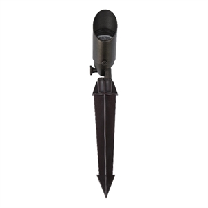 Elitco Outdoor 12V Cast Brass Spot Light 1.75Inch W X 4.5Inch High Dark Bronze
