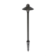 Elitco Outdoor 12V Cast Brass Path Light 7 Inch Wide X 24 Inch High Dark Bronze