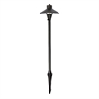 Elitco Outdoor 12V Cast Brass Path Light 7 Inch Wide X 24 Inch High Dark Bronze