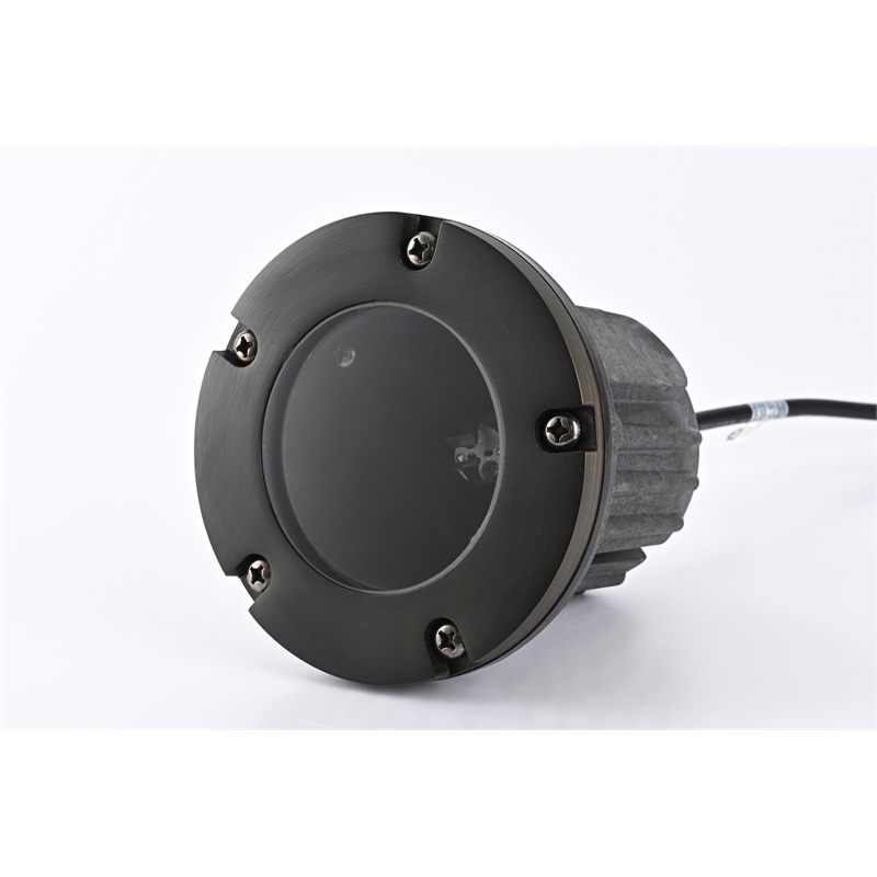 Elitco Outdoor 12V Cast Brass Well Light 5.25Inch W X 6.75Inch High Dark Bronze