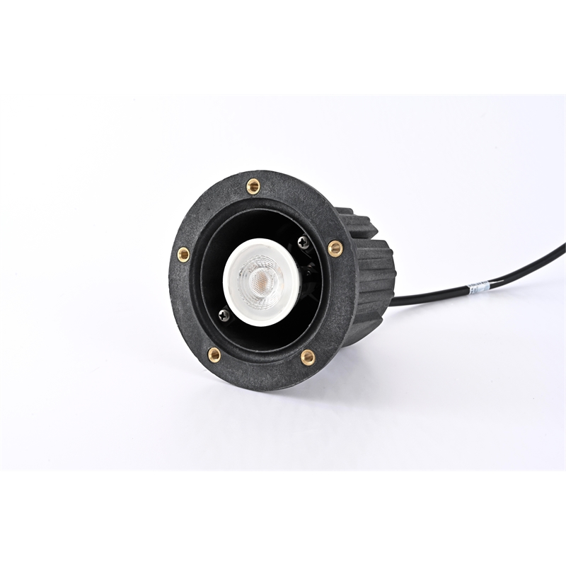 Elitco Outdoor 12V Cast Brass Well Light 5.25Inch W X 6.75Inch High Dark Bronze