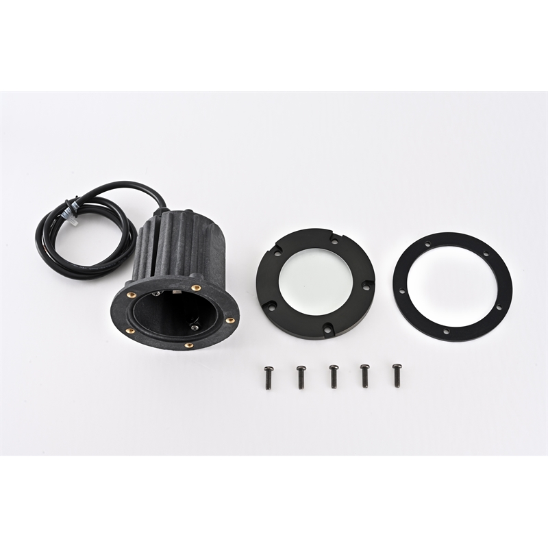 Elitco Outdoor 12V Cast Brass Well Light 5.25Inch W X 6.75Inch High Dark Bronze