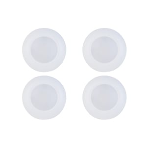Elitco Lighting 5&quot Selectable 10W 600 Lumens Disk Light in White Pack Of 4