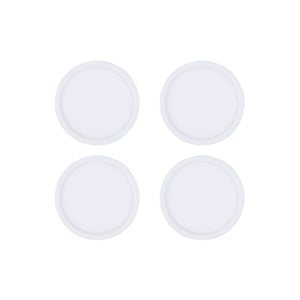 Elitco Lighting 6&quot Selectable 15W 900 Lumens Disk Light in White Pack Of 4