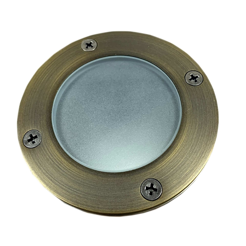 Elitco Lighting Landscape Cast Brass 4X15 Well Light in Antique Brass