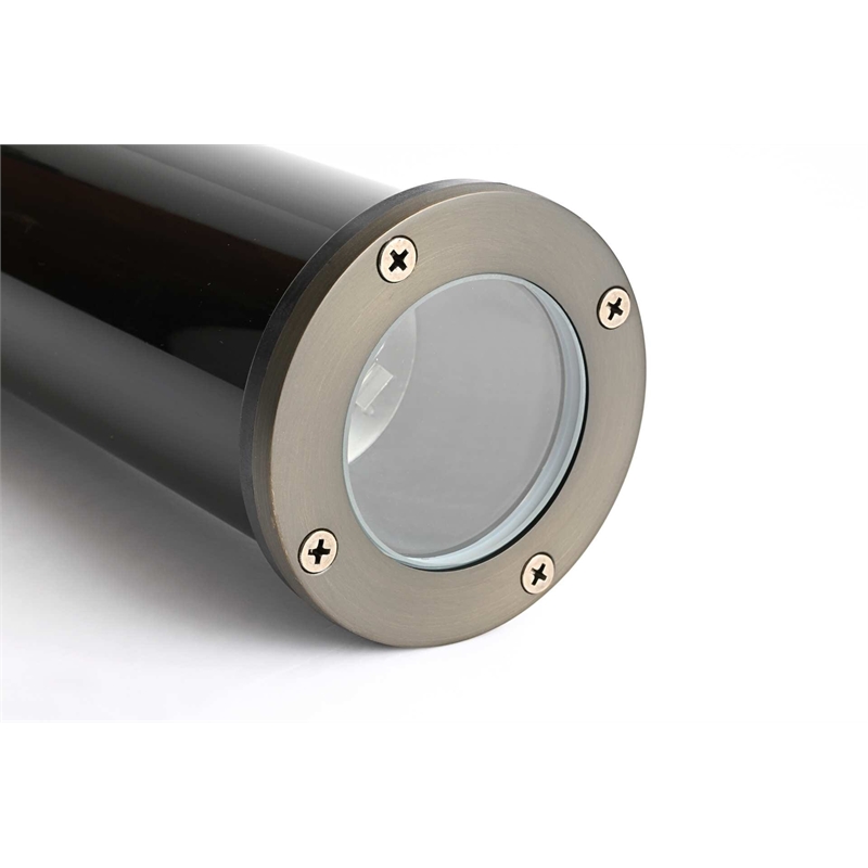 Elitco Lighting Landscape Cast Brass 4X15 Well Light in Dark Bronze