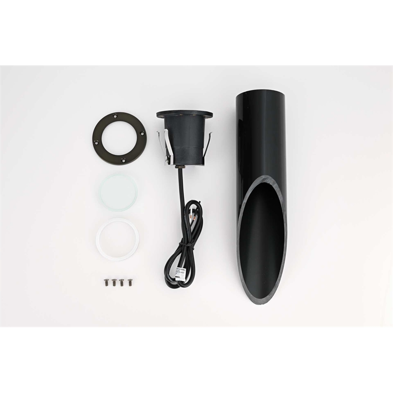 Elitco Lighting Landscape Cast Brass 4X15 Well Light in Dark Bronze