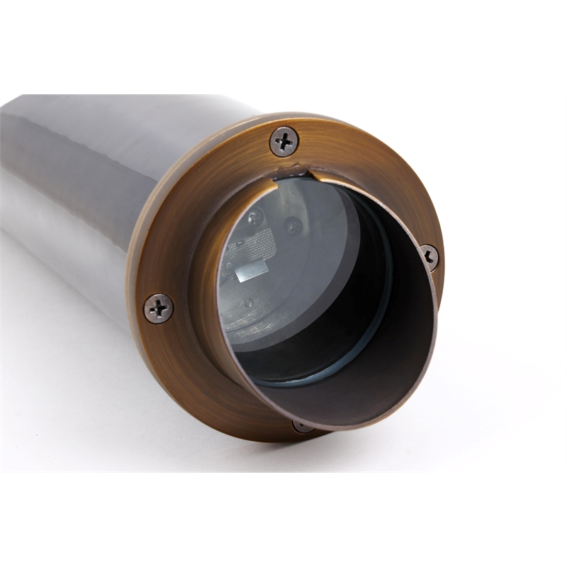 Elitco Lighting Landscape Cast Brass 4X16 Well Light in Antique Brass