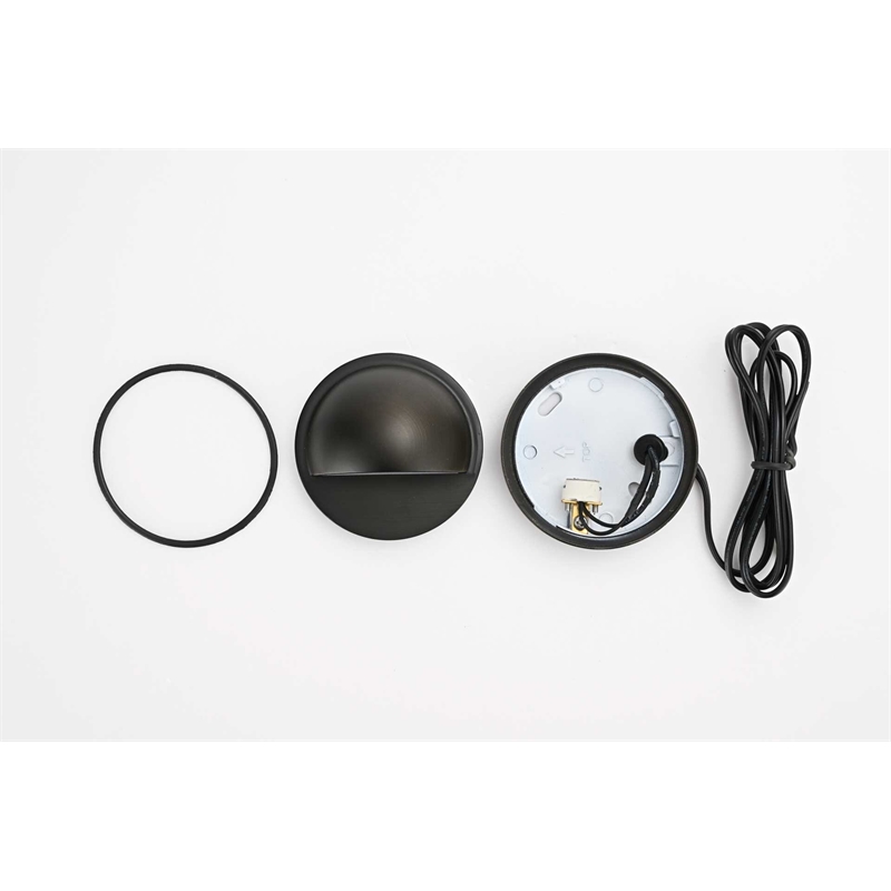 Elitco Lighting Landscape Cast Brass 3X2 Deck Light in Dark Bronze