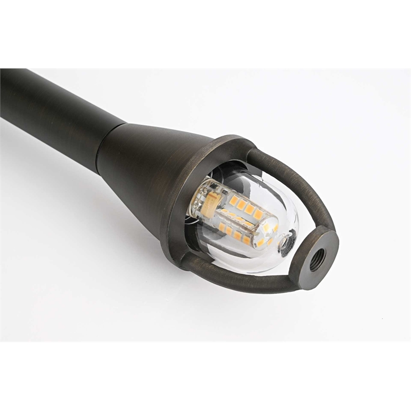 Elitco Lighting Landscape Cast Brass 7X24 Well Light in Dark Bronze