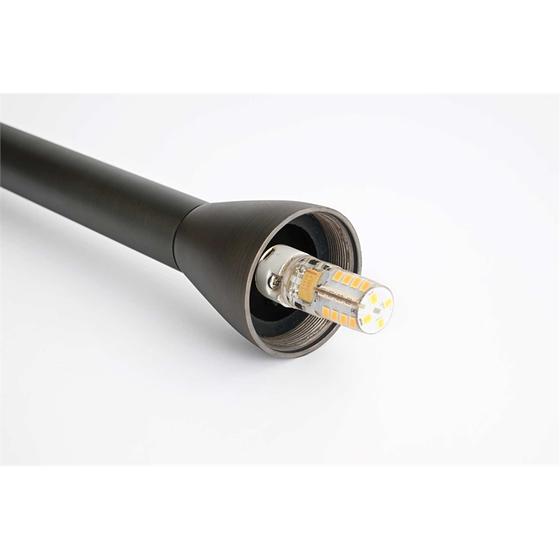 Elitco Lighting Landscape Cast Brass 7X24 Well Light in Dark Bronze