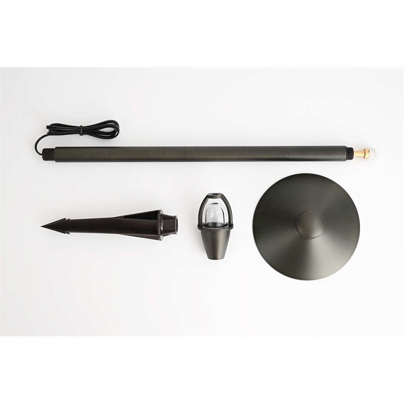 Elitco Lighting Landscape Cast Brass 7X24 Well Light in Dark Bronze