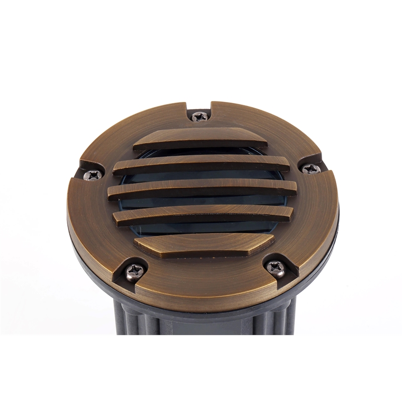Elitco Lighting Landscape Cast Brass 5X6 Well Light in Antique Brass