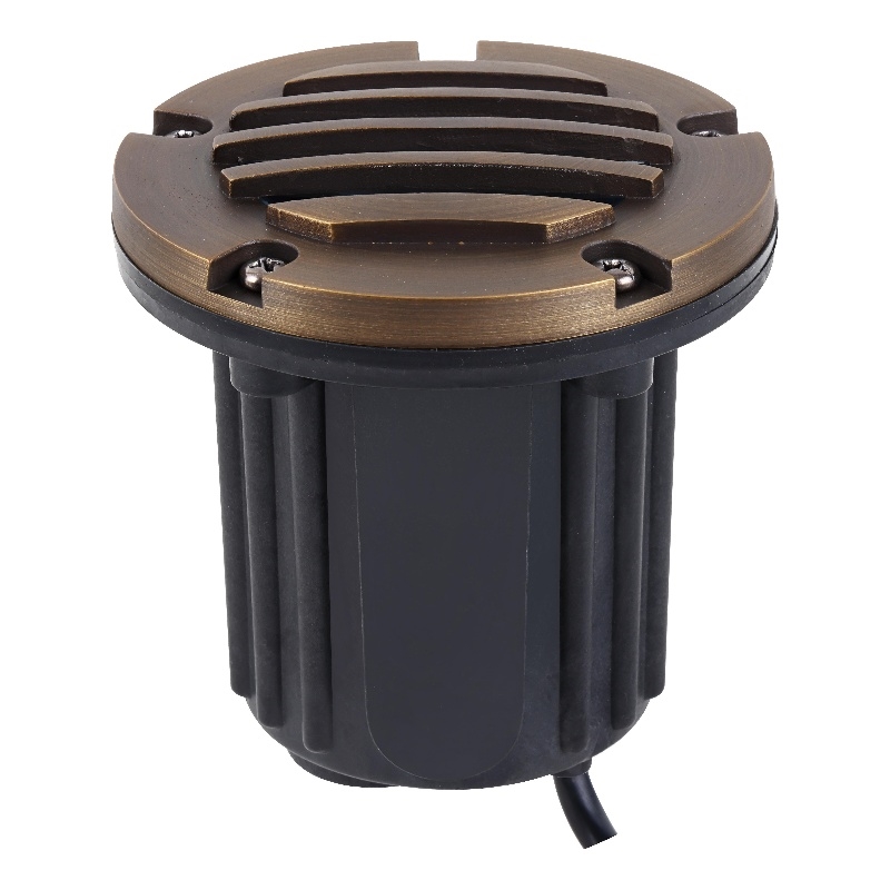 Elitco Lighting Landscape Cast Brass 5X6 Well Light in Antique Brass