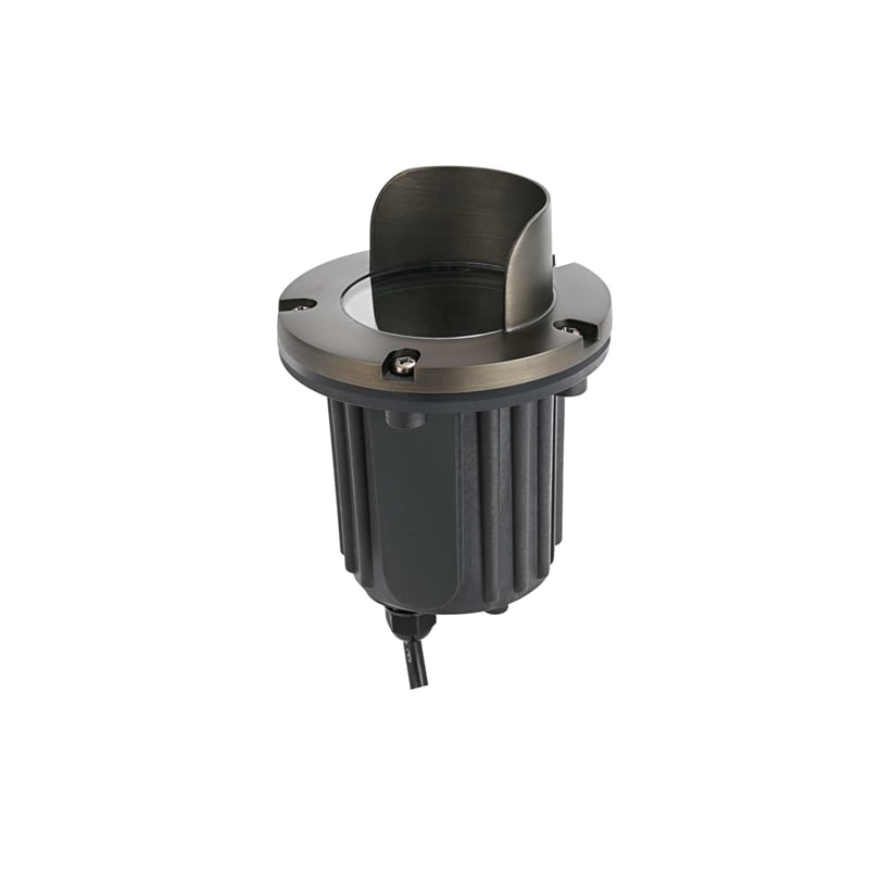 Elitco Lighting Landscape Cast Brass 5X7 Well Light in Dark Bronze